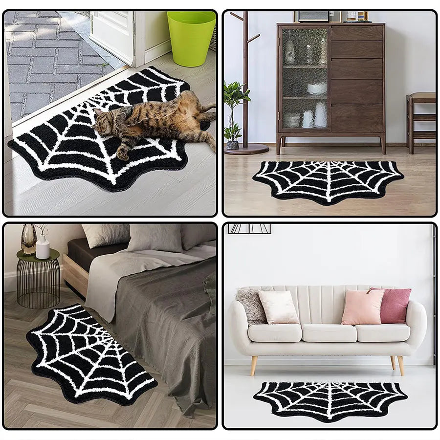 Spider Web Rug — "Tangled Web"